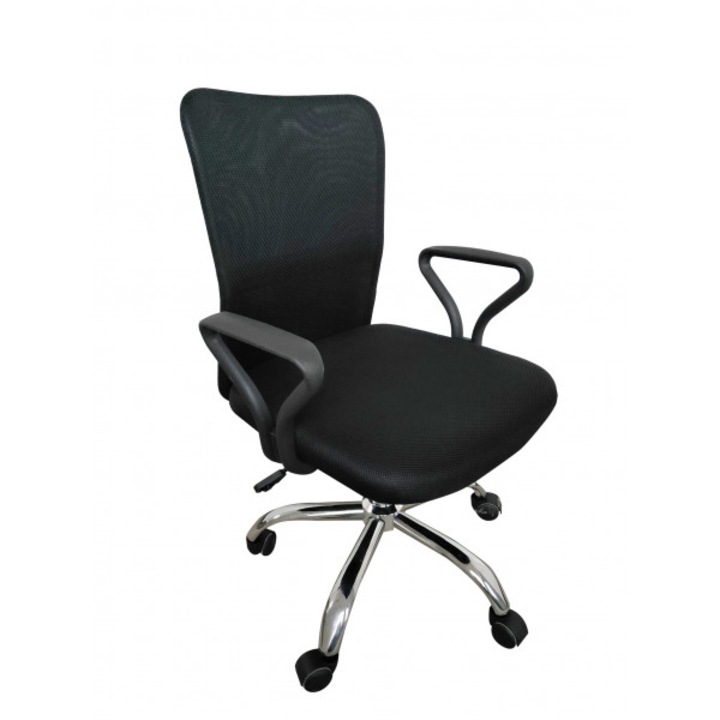 Офис стол INDO, Мрежа, Черен