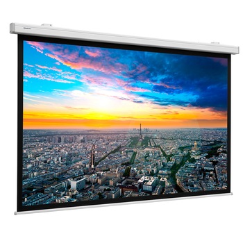 Ecran proiectie Cinema Electrol, 129 x 200cm (88inch), 16:10, alb-negru Ecran proiectie Cinema Electrol, 129 x 200cm (88inch), 16:10, alb-negru