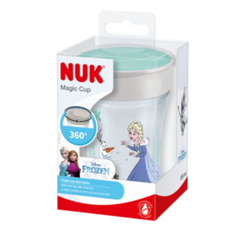 Cana NUK Magic 230 ml, 8 luni+, Disney Frozen, anticurgere, fara BPA, Printese Cana NUK Magic 230 ml, 8 luni+, Disney Frozen, anticurgere, fara BPA, Printese