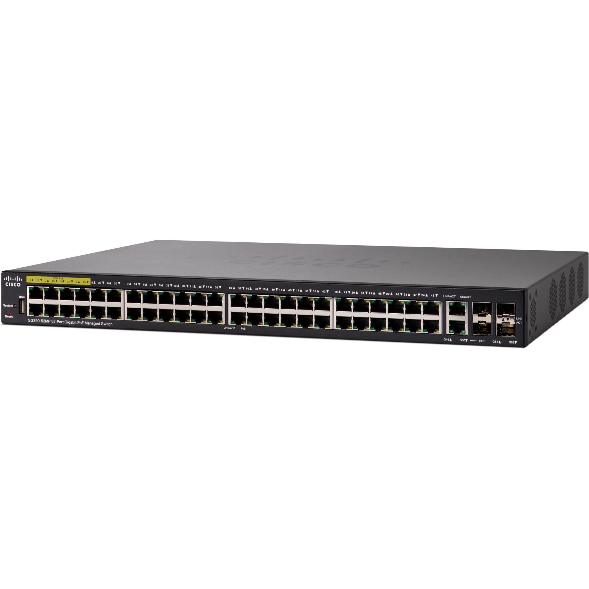 Cisco SG350-52 - 52-port Gigabit Managed Switch