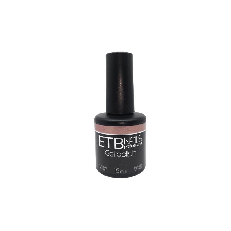 Gel de unghii permanent ETB Nails Gel Polish Powdered Pink 15ml