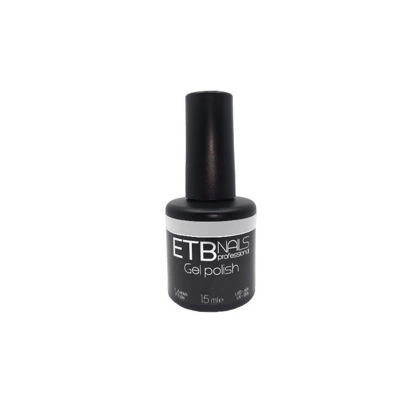 Gel de unghii permanent ETB Nails Gel Polish Matte White 15ml