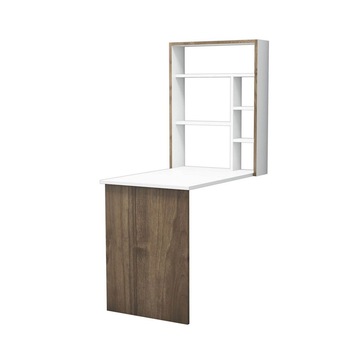 Masa functionala rabatabila Mgx Modella, alb/nuc, 82 X 62X 16 cm, pal 18 mm Masa functionala rabatabila Mgx Modella, alb/nuc, 82 X 62X 16 cm, pal 18 mm