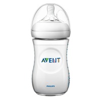 biberon din polipropilena cu tetina din silicon 260 ml 1 luni philips avent natural scf03317 transparent imagen 27_0_
0