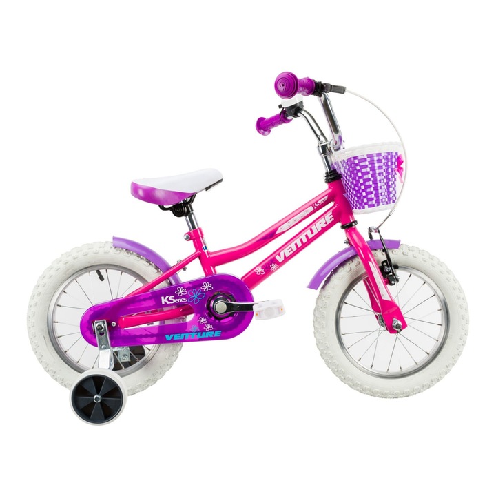Bicicleta Copii Venture 1418 - 14 Inch, Roz