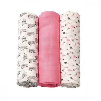 Set 3 scutece din bumbac si bambus Baby Ono Bamboo 01 Roz Set 3 scutece din bumbac si bambus Baby Ono Bamboo 01 Roz