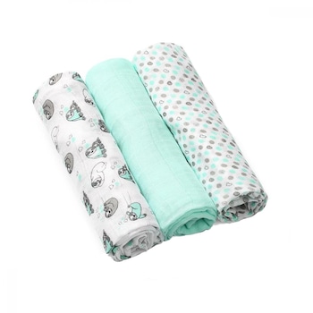 Set 3 scutece din bumbac si bambus Baby Ono Bamboo 04 Verde deschis Set 3 scutece din bumbac si bambus Baby Ono Bamboo 04 Verde deschis