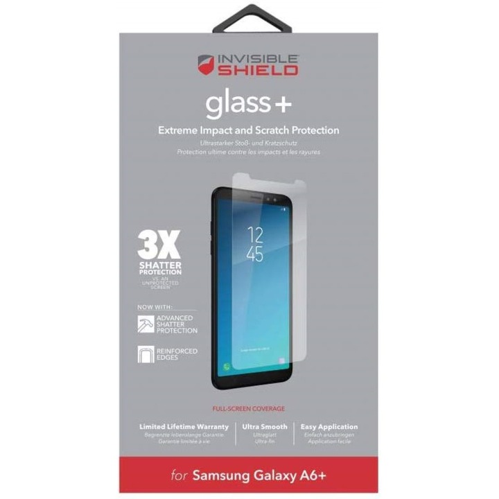 Протектор на екрана ZAGG за Samsung Galaxy A6 Plus