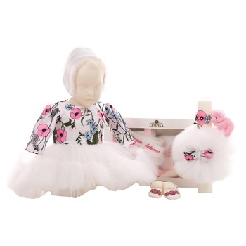 Set Botez Lempika Bebe Danielle, 5 piese, 3-6luni Set Botez Lempika Bebe Danielle, 5 piese, 3-6luni