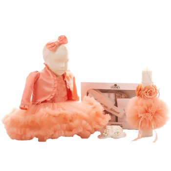 Set Botez Lempika Bebe Diandra, 6 piese, 6-9luni Set Botez Lempika Bebe Diandra, 6 piese, 6-9luni