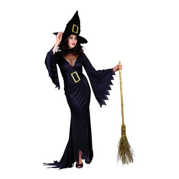 Costum de Halloween, Rochie Neagra de Vrajitoare, marimea 38 Costum de Halloween, Rochie Neagra de Vrajitoare, marimea 38