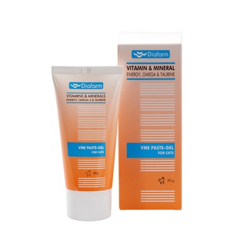 Supliment nutritive pentru pisici, Diafarm, VM&E 50G Supliment nutritive pentru pisici, Diafarm, VM&E 50G