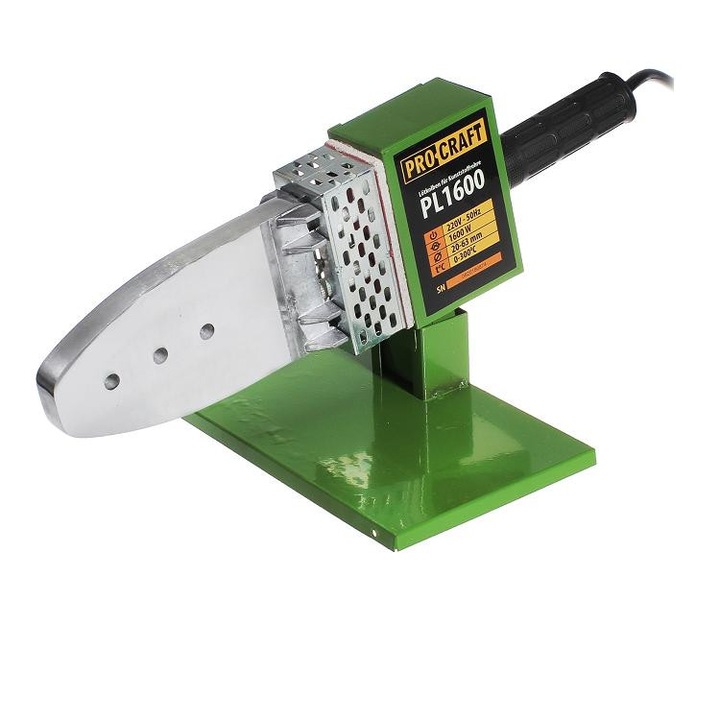 Trusa lipit tevi PPR Procraft PL 1600W + 6 Bacuri, Ciocan Aparat Sudat Polipropilena