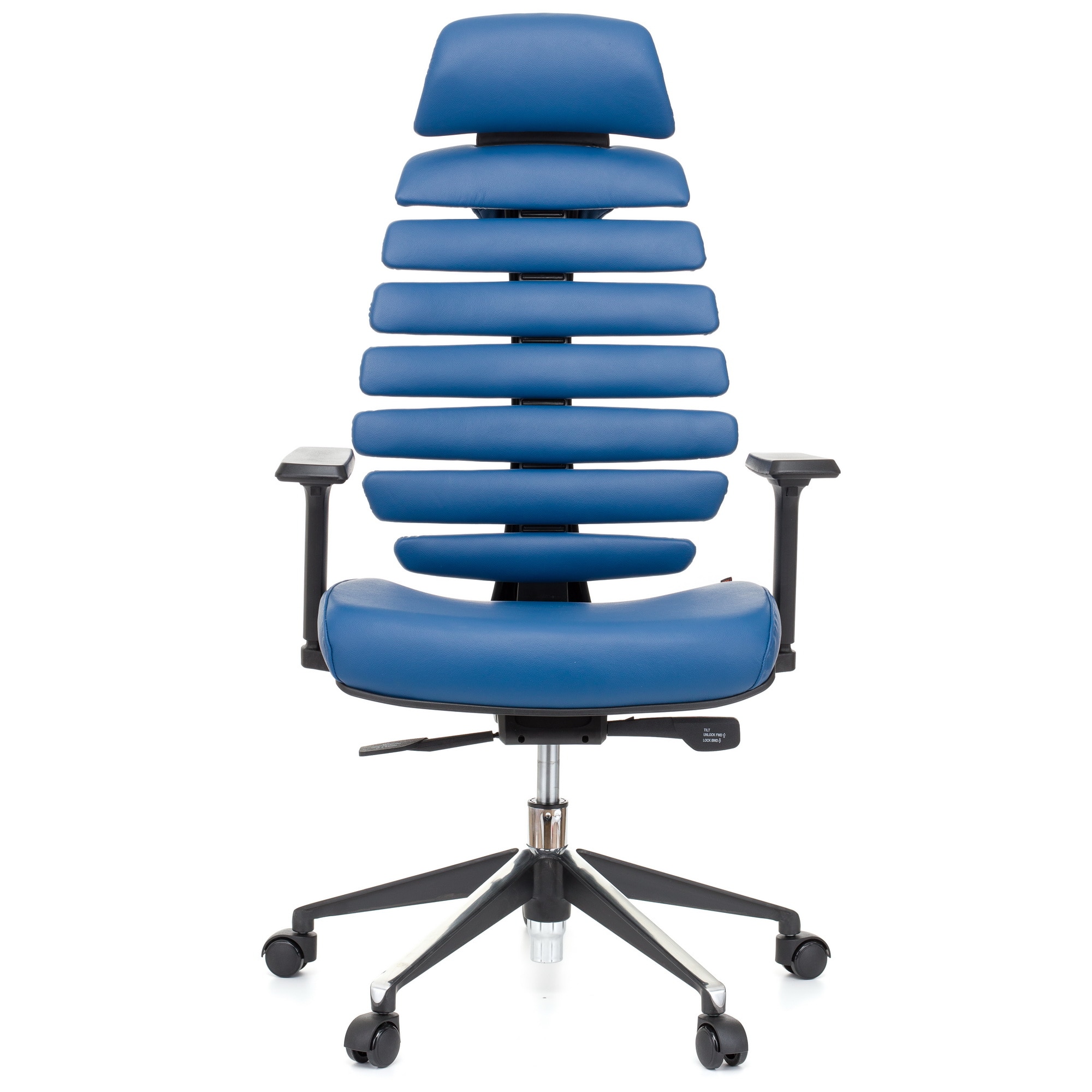 QMOBILI ERGO LINE HI Kék ergonomikus szék, valódi bőr, fejtámla, csúszó ülés, önállóan állítható deréktámasz, állítható 3D karfa, alumínium QMOBILI ERGO LINE HI Kék ergonomikus szék, valódi bőr, fejtámla, csúszó ülés, önállóan állítható deréktámasz, állítható 3D karfa, alumínium