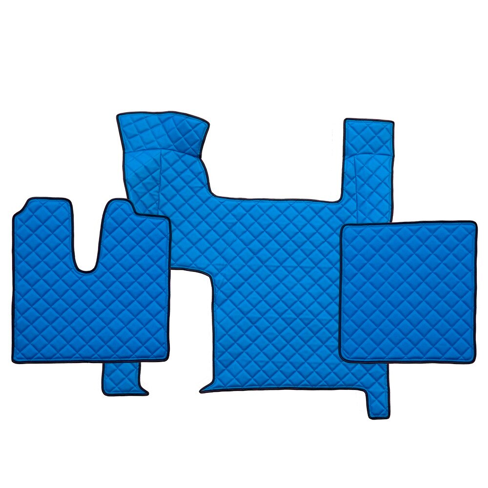 Set pres/covor imitatie piele MAN TGX automat albastre 2 sertare 2009-2016