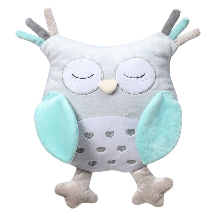 Играчка BabyOno 441B, Плюшена, Бухал, Многоцветен