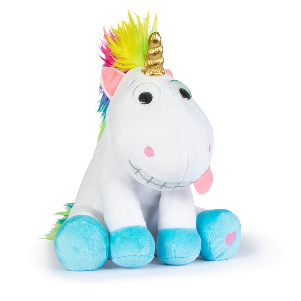 Jucarie de plus interactiva Unicornul haios IMC Toys Puffy