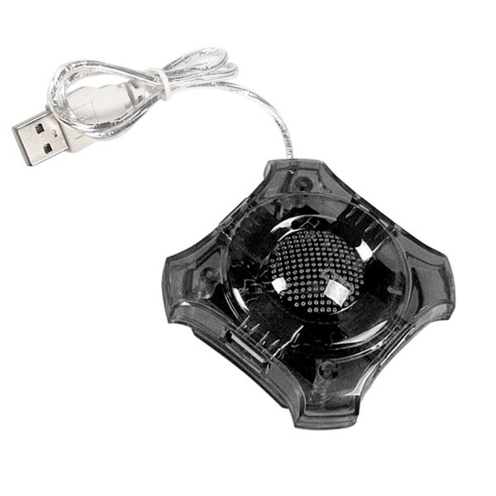 Esperanza 4-portos HUB USB2.0, fekete