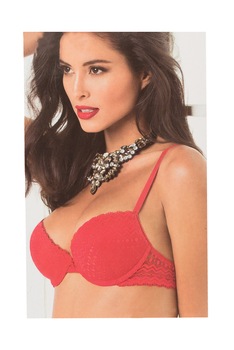 Sutien din dantela, cu burete gradual, Intimamoda, Giorgia 6434, Rosu Sutien din dantela, cu burete gradual, Intimamoda, Giorgia 6434, Rosu