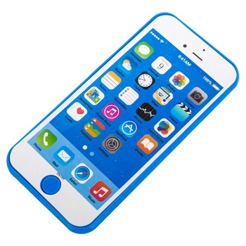 Telefon de plastic ,albastru cu alb ,Exclusiv Sweet Decor Telefon de plastic ,albastru cu alb ,Exclusiv Sweet Decor