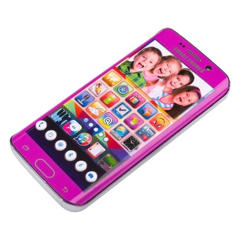 Telefon mobil violet cu sunet si lumini, DecorCasa, 14 x 6.5 x 1 cm Telefon mobil violet cu sunet si lumini, DecorCasa, 14 x 6.5 x 1 cm