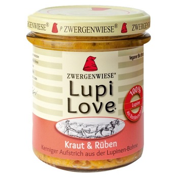 Lupi Love crema tartinabila din lupin cu varza si sfecla Fara Gluten Bio Zwergenwiese 165 g Lupi Love crema tartinabila din lupin cu varza si sfecla Fara Gluten Bio Zwergenwiese 165 g