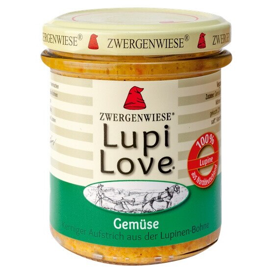 Lupi Love crema tartinabila cu lupin si legume Fara Gluten Bio Zwergenwiese 165 g