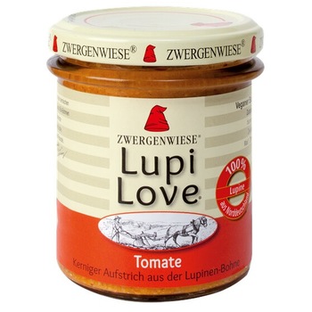Lupi Love crema tartinabila din lupin si tomate Fara Gluten Bio Zwergenwiese 165 g Lupi Love crema tartinabila din lupin si tomate Fara Gluten Bio Zwergenwiese 165 g