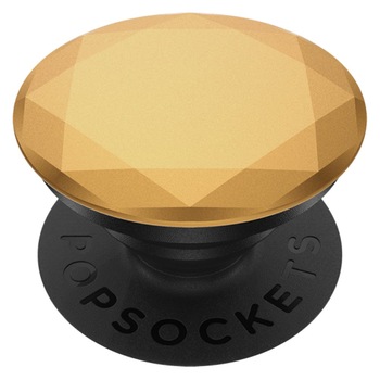 Suport Stand Adeziv Popsocket PopGrip Premium pentru telefon, Diamond Medallion Gold Suport Stand Adeziv Popsocket PopGrip Premium pentru telefon, Diamond Medallion Gold