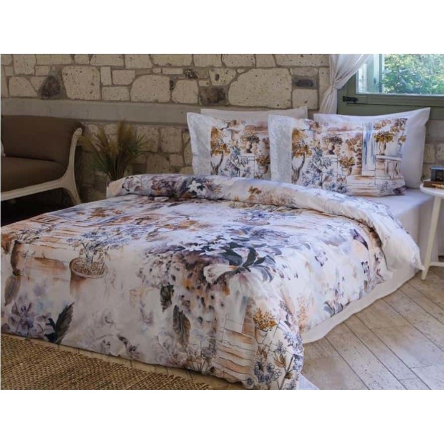 Lenjerie de pat Silva, 100% bumbac, 4 piese, 2 persoane, 200x220 / 50x70