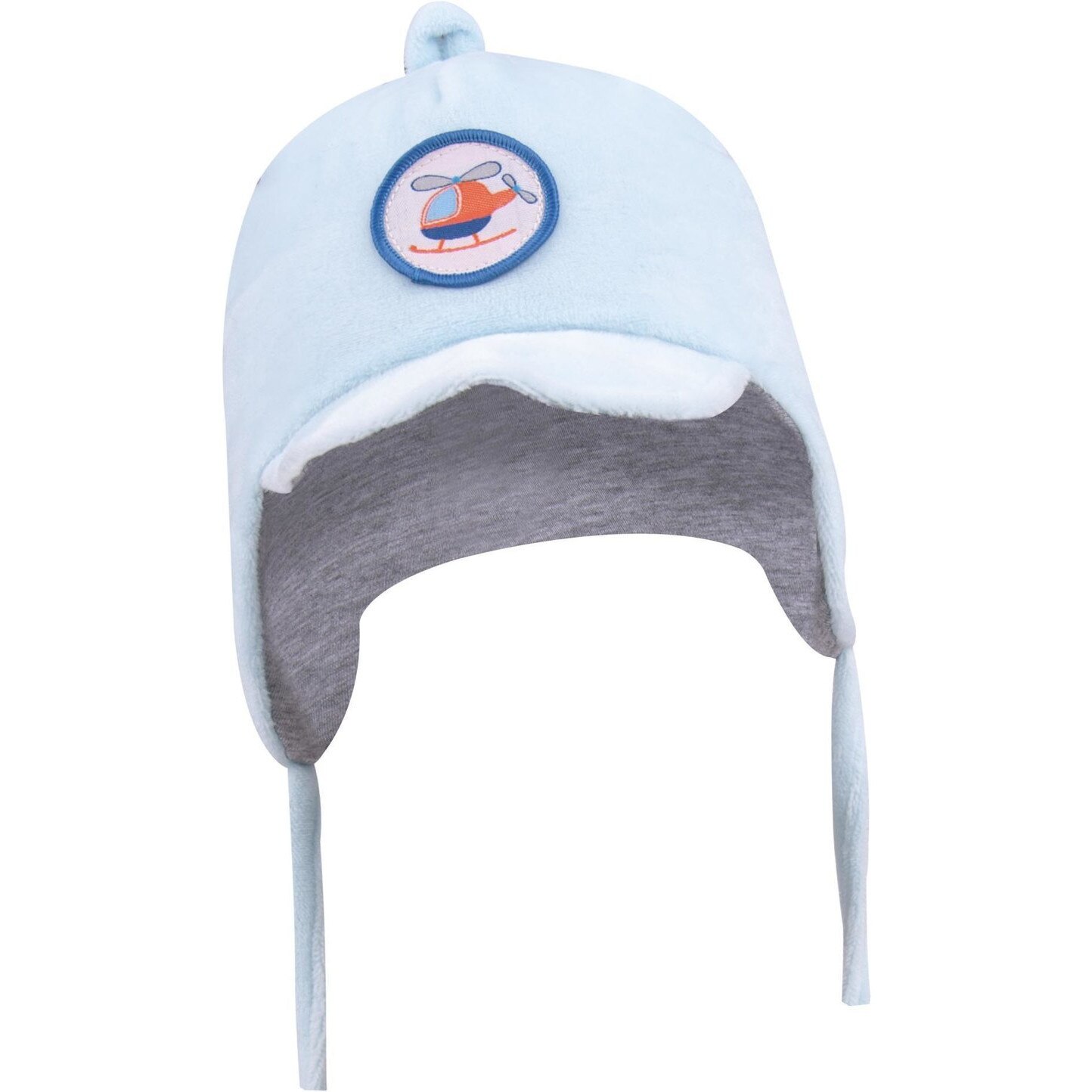 Caciula, cu elicopter, Fly, albastra 34-36 cm