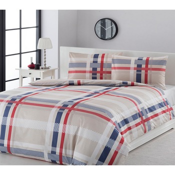 Lenjerie pat, Carter, 100% bumbac, 2 persoane, 200x220 / 50x70 Lenjerie pat, Carter, 100% bumbac, 2 persoane, 200x220 / 50x70