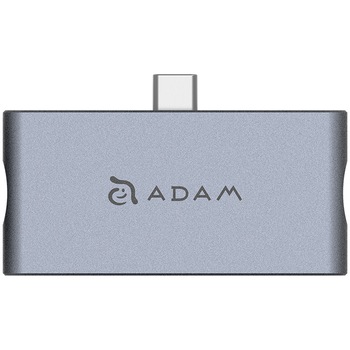 Casa HUB i4 Adam Elements pentru iPad Pro, USB-C, 4in1, Gri Casa HUB i4 Adam Elements pentru iPad Pro, USB-C, 4in1, Gri