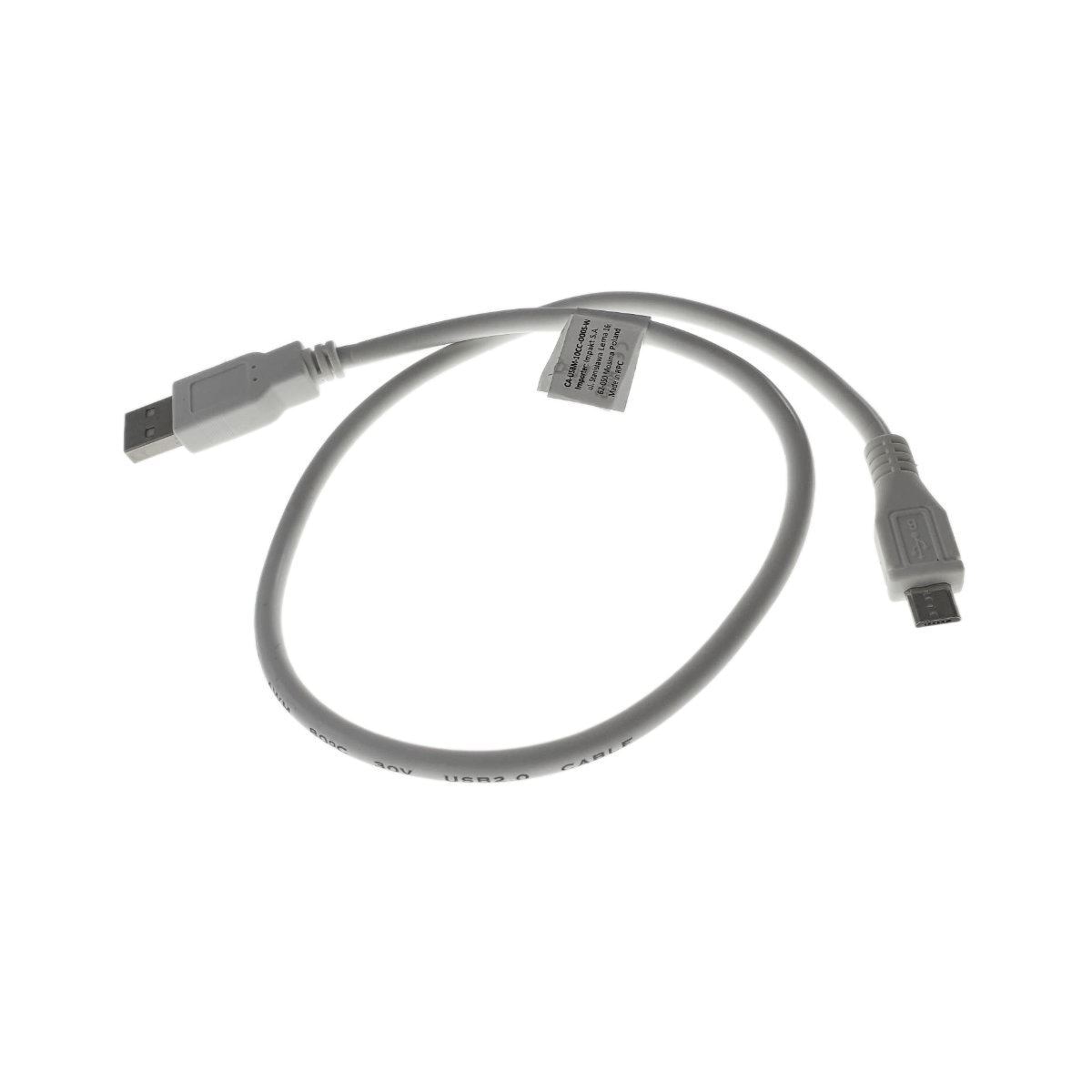 Cablu Lanberg, USB 2.0 tata la micro USB tata,50cm, alb