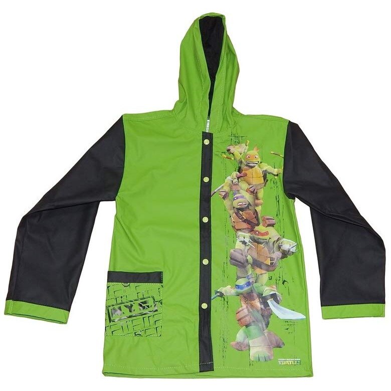 Pelerina ploaie Testoasele Ninja, PVC, verde,6 ani 116 cm Verde