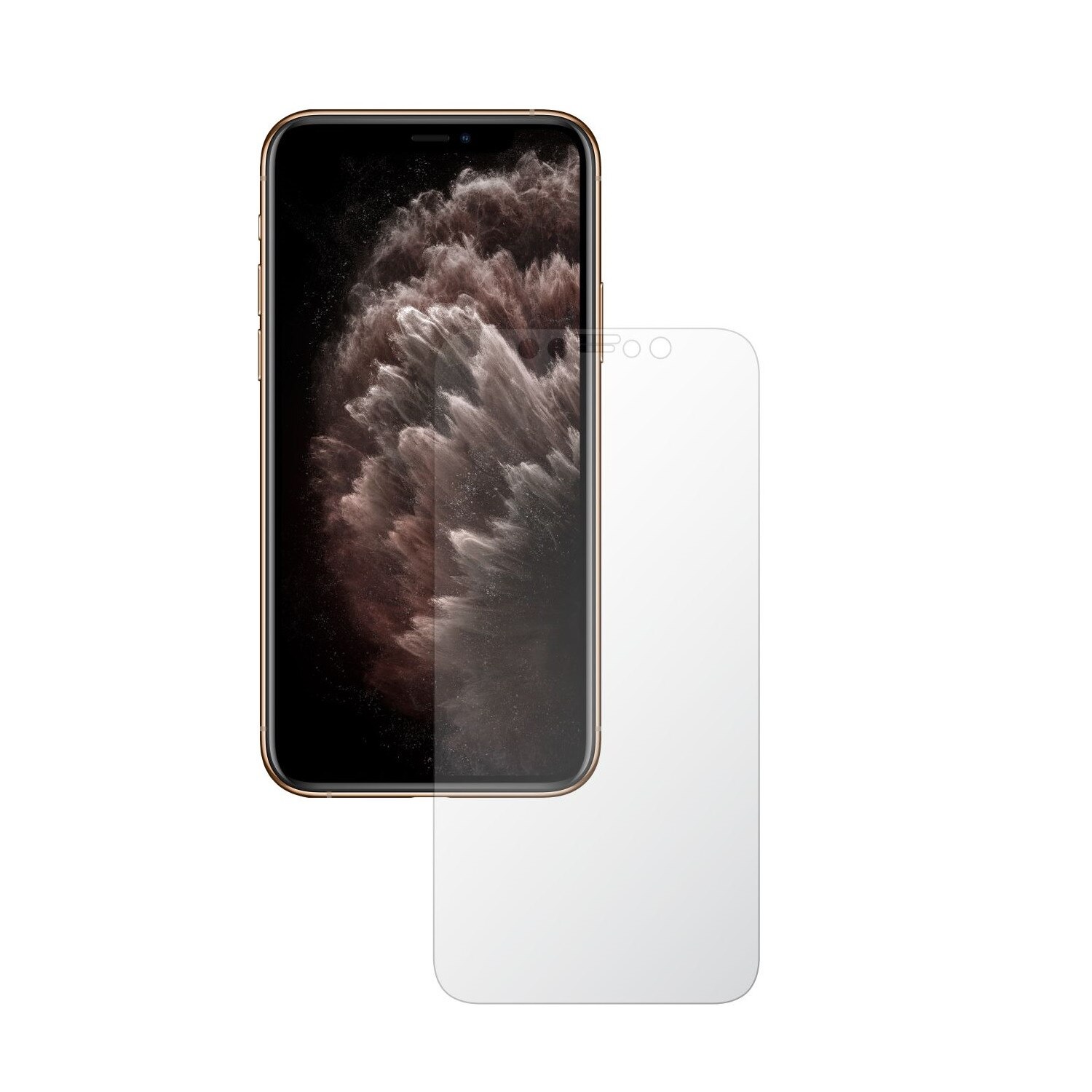 Set 2X Folie Protectie Ecran Invisible Skinz HD pentru Apple iPhone 11 Pro Max - FULL CUT - Folie Siliconica Ultra-Clear cu Acoperire Totala, Edge to Edge Full Display Cover, Adeziva si Foarte Flexibila