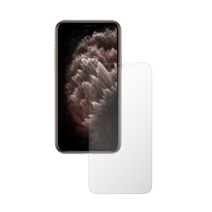 4 db Folie24 képernyővédő fólia készlet, Apple iPhone 11 Pro Max készülékhez, 2X Ultra-Clear + 2X matt, teljes kijelzős lefedettség és tokbarát, öntapadó, rugalmas, önregenerálódással
