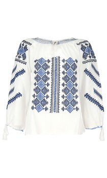 Bluza tip ie traditionala, Dacali, dama ML 237 alb Bluza tip ie traditionala, Dacali, dama ML 237 alb
