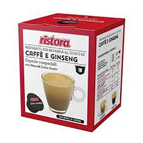 Cafea capsule Ristora Ginseng, compatibile Dolce Gusto, 10 capsule, 80 g.