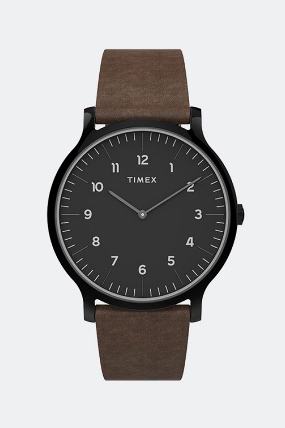 Timex, Ceas quartz cu o curea de piele Norway, 40 mm, Maro/Negru