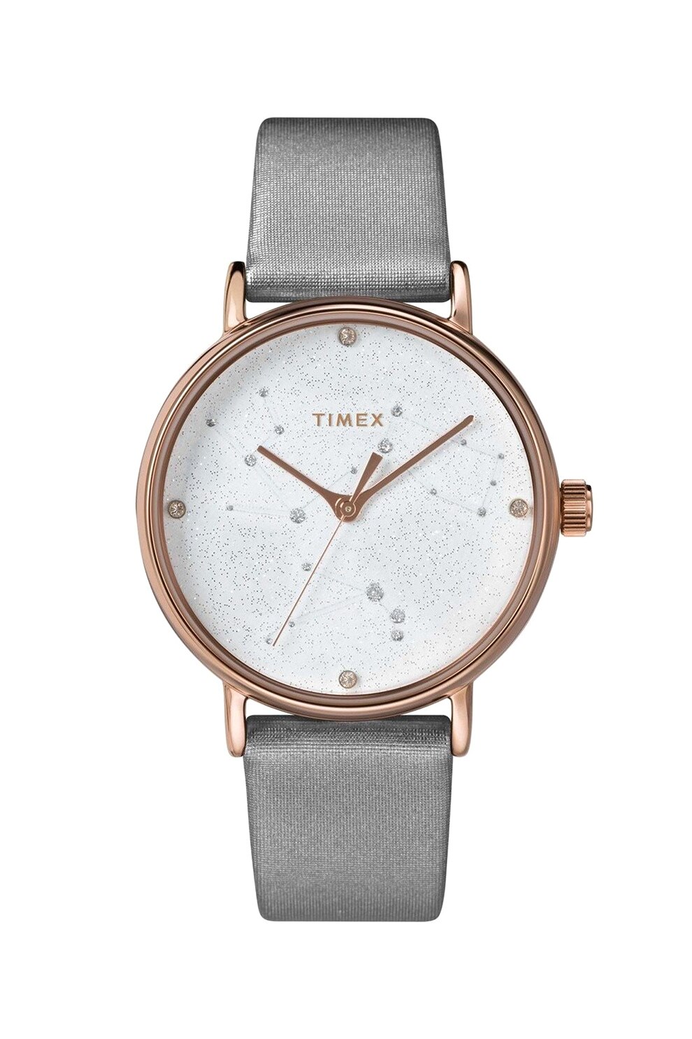 Timex, Ceas decorat cu cristale®, Argintiu/Auriu rose