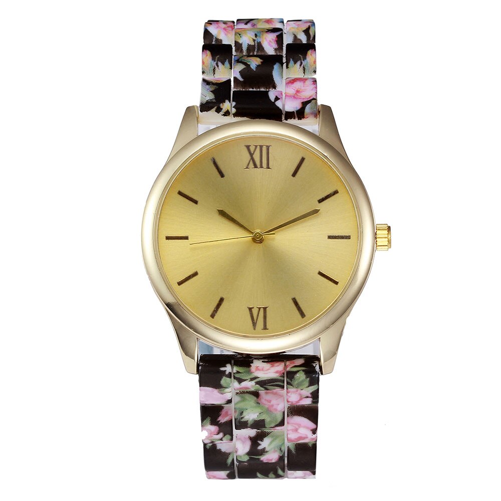 Ceas Geneva Dama Quartz Casual Elegant Negru, PN999599NU, curea din silicon, afisaj Analog