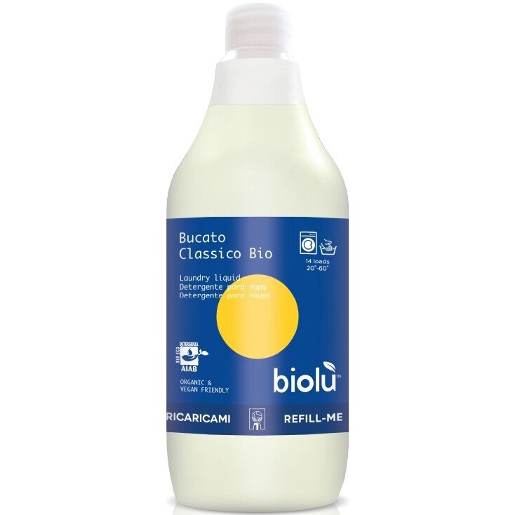 Detergent lichid pentru rufe organic Biolu, 1L