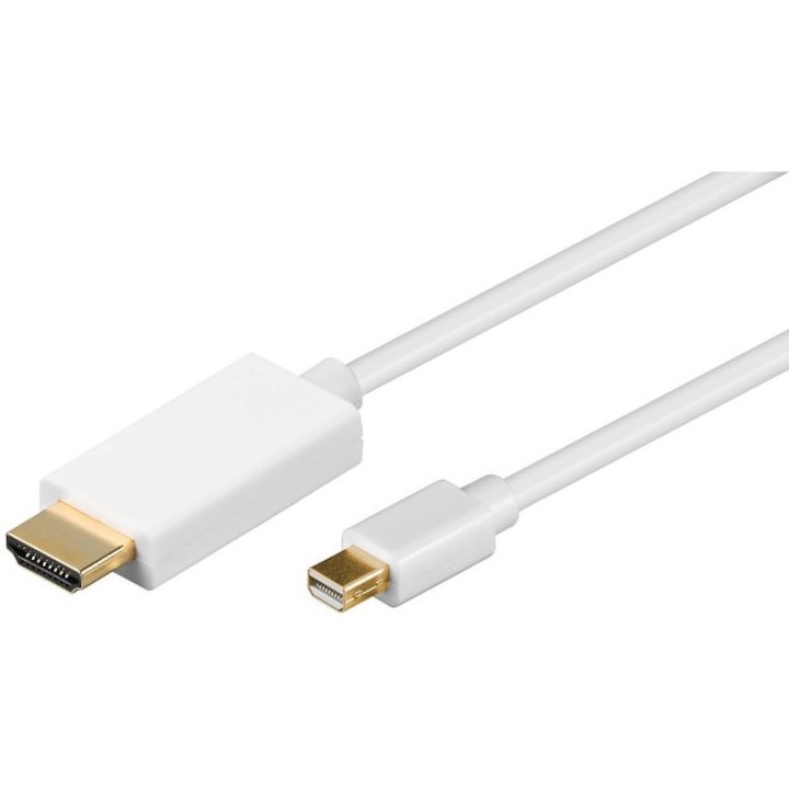 Cablu mini Displayport tata la HDMI A tata, 1.8m, contacte aurite