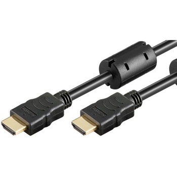 Cablu HDMI A tata la HDMI A tata, 2m, 1.4V, ecranat, cu Ethernet, ARC, cu ferita, contacte aurite Cablu HDMI A tata la HDMI A tata, 2m, 1.4V, ecranat, cu Ethernet, ARC, cu ferita, contacte aurite