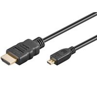 Cablu HDMI A tata la micro HDMI D tata 1.4V ecranat 2m, contacte aurite