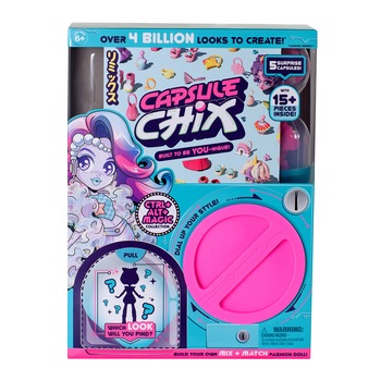 Set de joaca Capsule Chix - Ctrl+Alt+Magic, papusa fashion cu accesorii Set de joaca Capsule Chix - Ctrl+Alt+Magic, papusa fashion cu accesorii