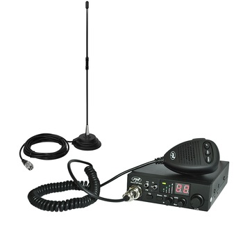 Pachet Statie radio CB PNI ESCORT HP 8024 ASQ, 4W, AM-FM, 12/24V + Antena CB PNI Extra 40 cu magnet 5-7KM Pachet Statie radio CB PNI ESCORT HP 8024 ASQ, 4W, AM-FM, 12/24V + Antena CB PNI Extra 40 cu magnet 5-7KM