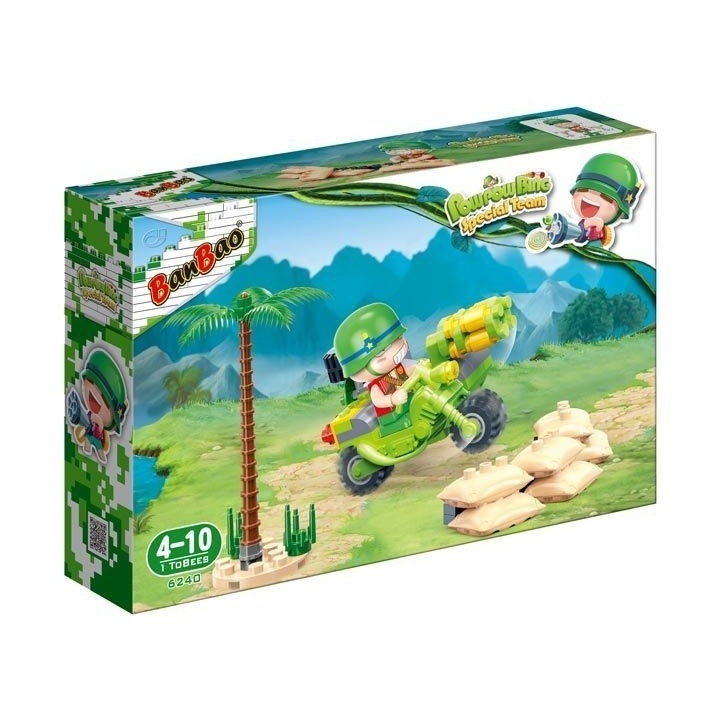 Set de constructie multicolor 84 de piese BanBao, Paul Paul Bing, Patrula de padure