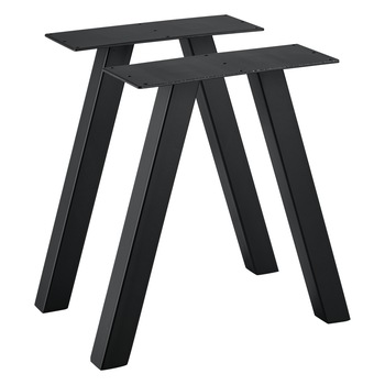 Set California 2 bucati picioare masa, en.casa, 40 x 12 x 40 cm, metal/negru Set California 2 bucati picioare masa, en.casa, 40 x 12 x 40 cm, metal/negru